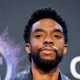Chadwick Boseman poses in the press room during the 2019 American Music Awards on November 24, 2019.